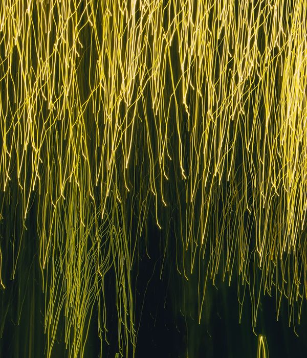 Abstract glowing lines representing physical energy and movement