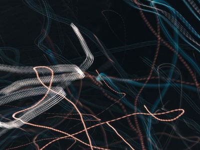 Dynamic light trails representing morning energy flow